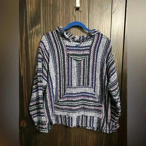 baja joe Sweaters - BAJA JOE Woven Baka Hoodie. Size: Medium